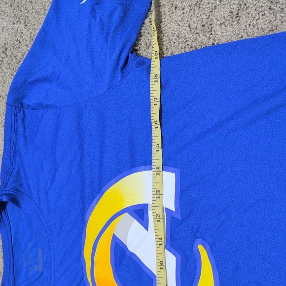 LA Rams Nike Dri fit Tee Men's Medium Blue NFL Football Team Apparel Fan - Picture 5 of 9